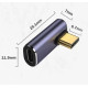 Кутовий адаптер USB4 Type-C мама/тато 90° (Thunderbolt 3, 40 Гбіт/с 100W 8K)