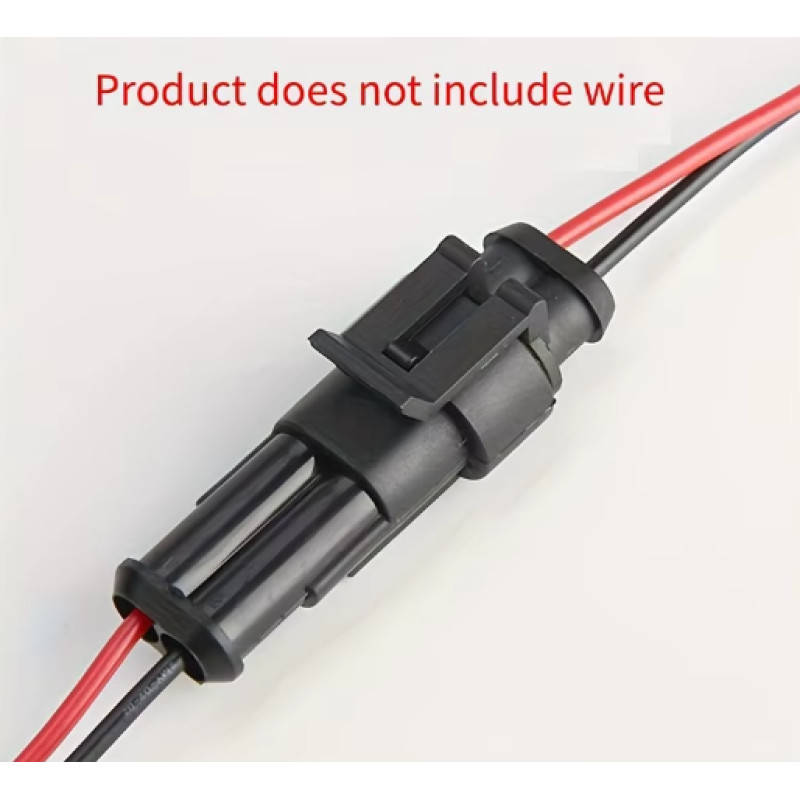 Швидкозʼємні електричні розʼєми 2 Pin 18AWG мама/тато для авто та проводки ( 5 пар )