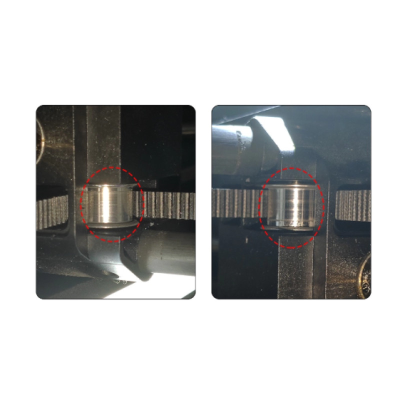 Гладкий натяжний ролик GT2 для Creality K1 / K1C / K1 Max (до 2025 року)