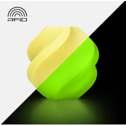Bambu Lab філамент PLA Glow Yellow (15400)  з котушкою