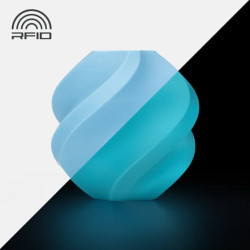 Bambu Lab PLA Glow Blue (15600)  з котушкою