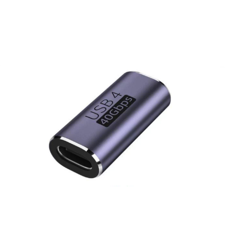 Адаптер USB Type-C (мама) – USB Type-C (мама) USB4 40Gbps PD 100W, 8K/60Hz
