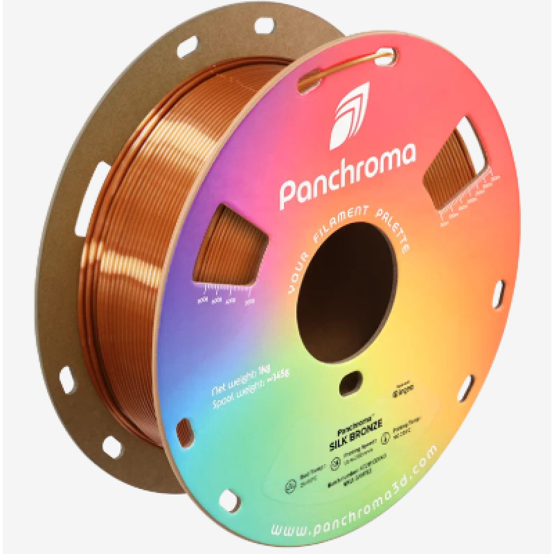 Polymaker Panchroma шовковий PLA пластик із металевим блиском Silk Bronze 1.75 мм 1 кг