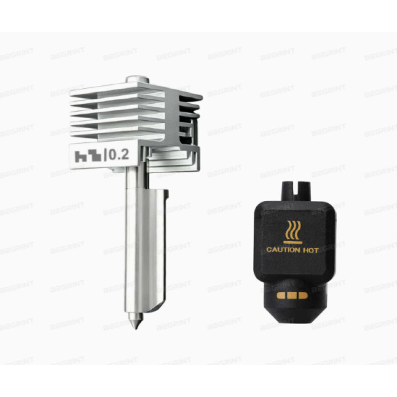 Хотенд Bambu Lab P2S / X2D 0.2 мм із загартованої сталі (у зборі)