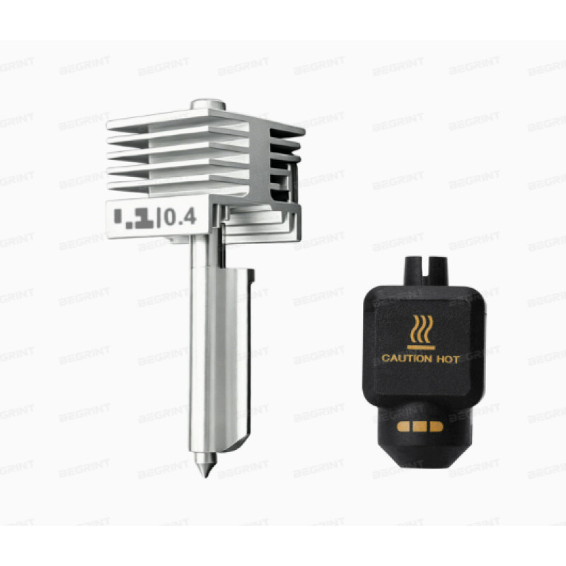 Хотенд Bambu Lab P2S / X2D 0.4 мм із загартованої сталі (у зборі)
